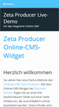 Mobile Screenshot of online-cms-demo.zeta-producer.com